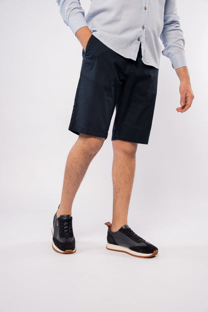BLUE CHINESE LINEN SHIRT