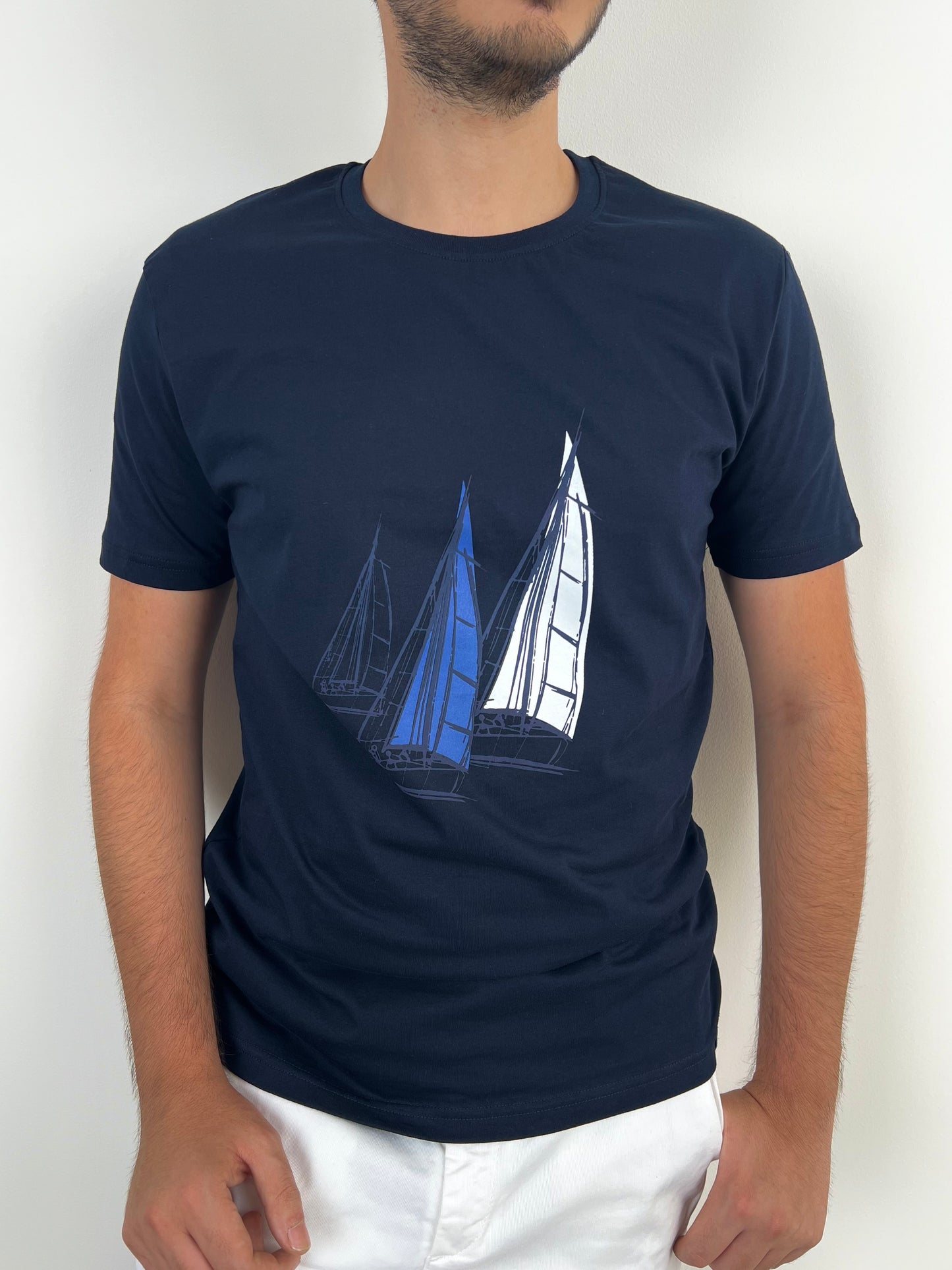 SAILBOAT NAVY TSHIRT