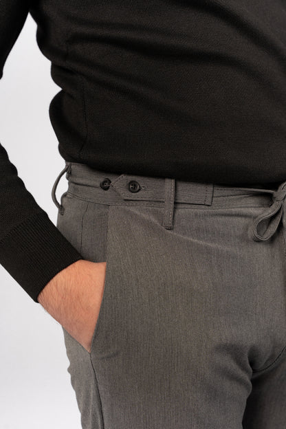 GREY CASUAL TAILORED PANT