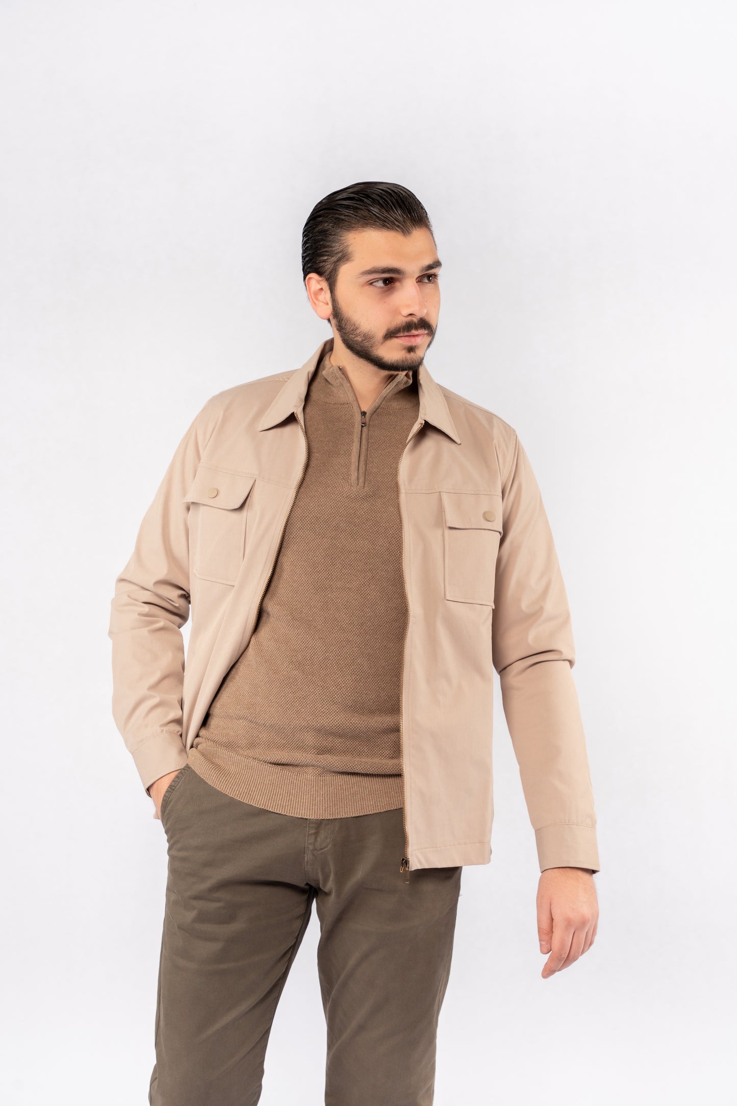 BEIGE FIELD JACKET