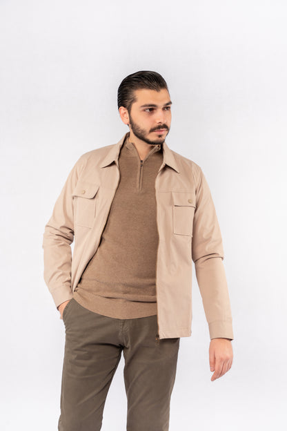 BEIGE FIELD JACKET