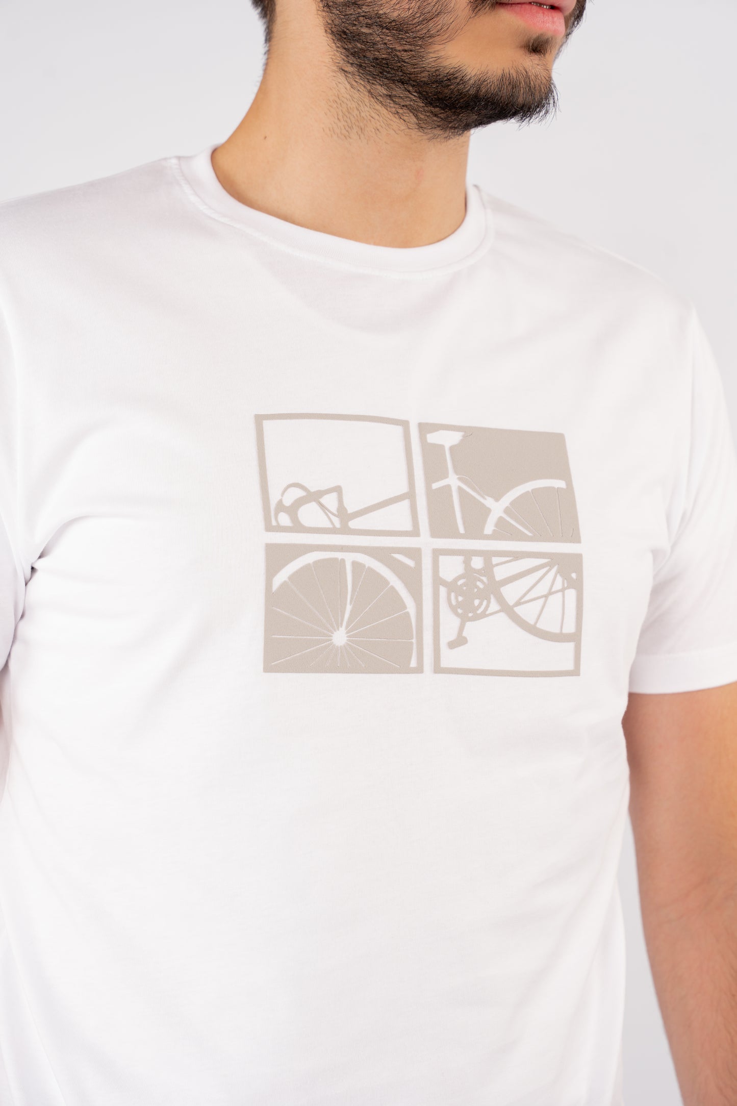 WHITE BICYCLE TSHIRT