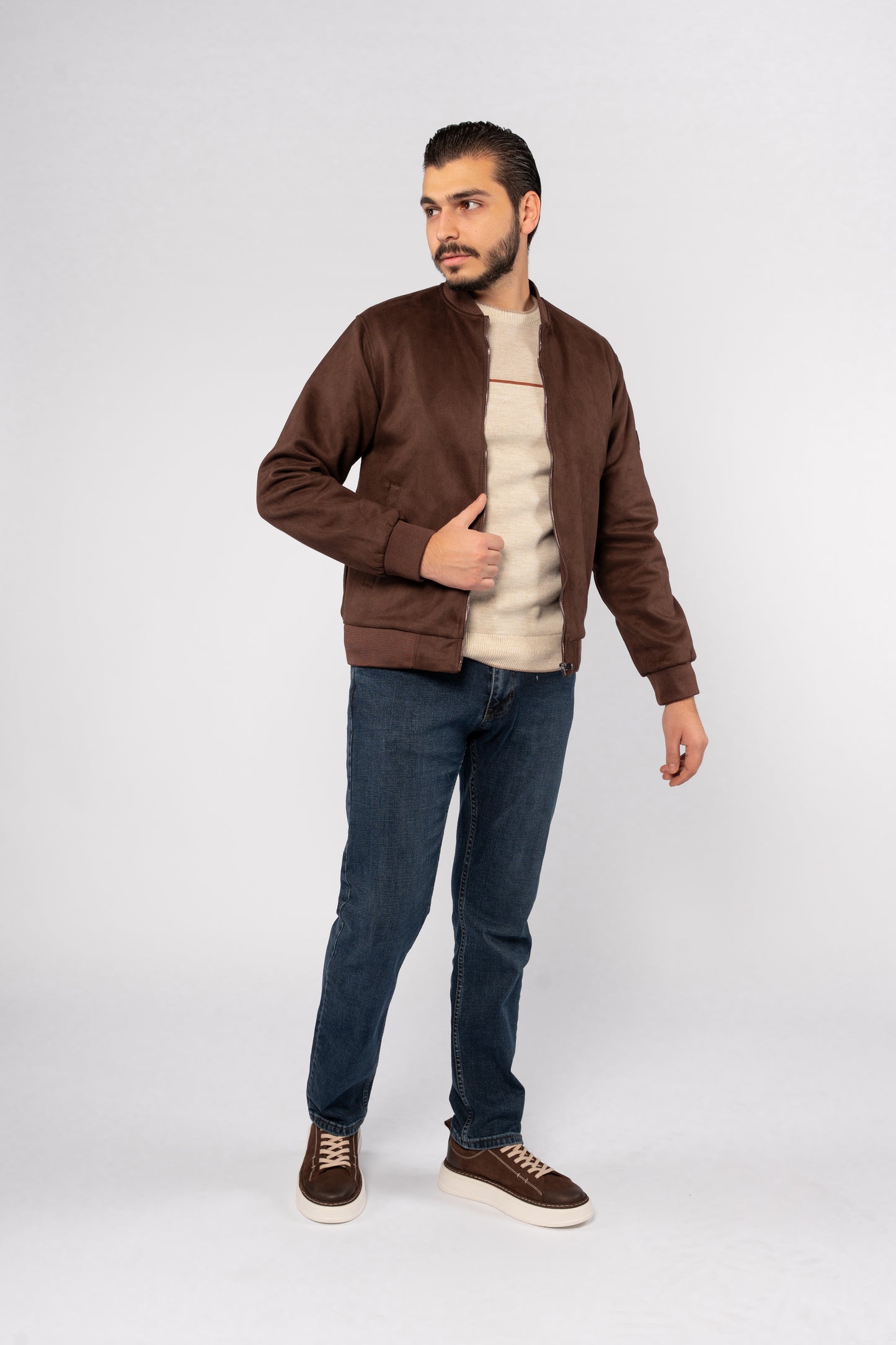 BROWN SUEDE URBAN JACKET