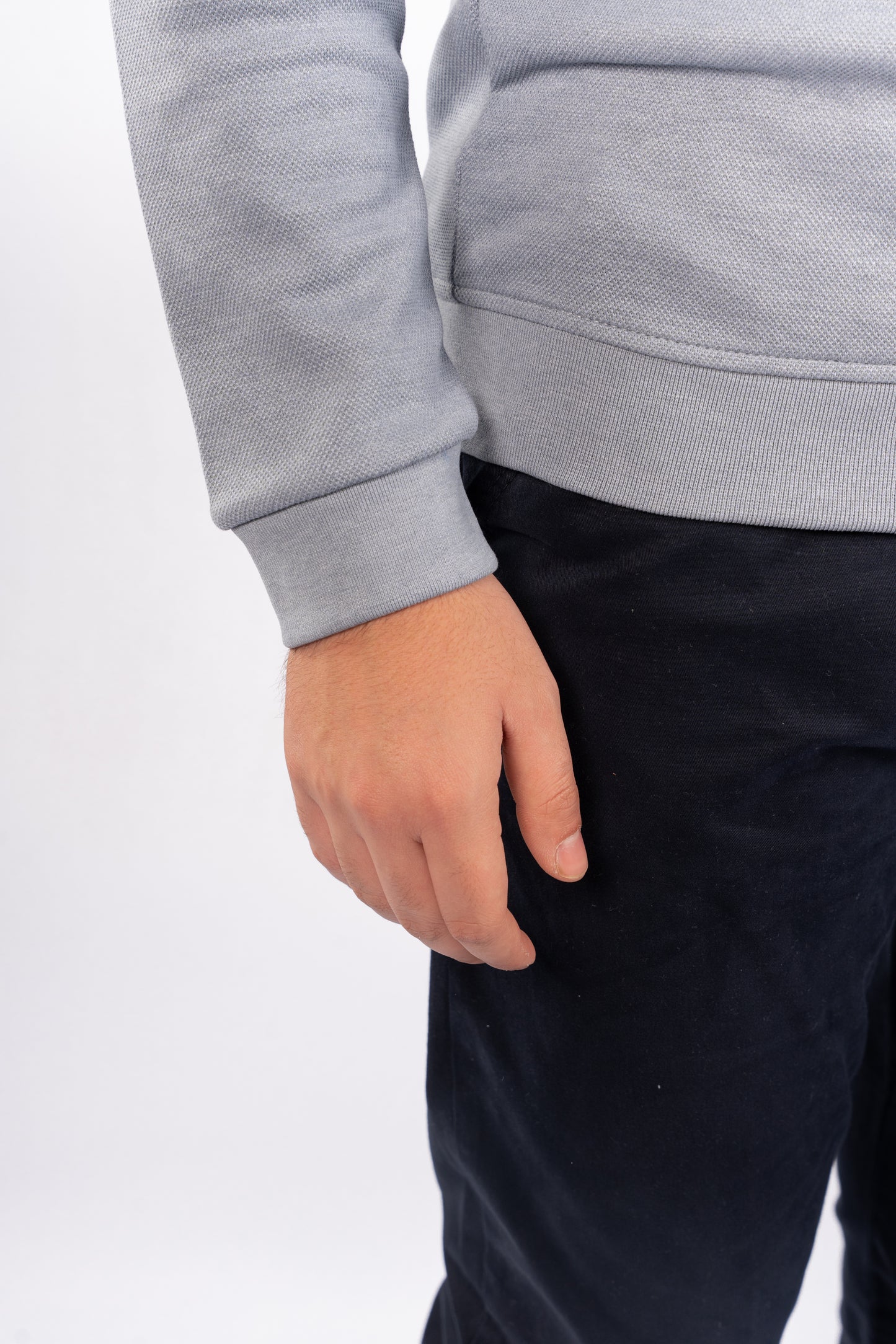 BLUE ELEGANCE PIQUET SWEATER