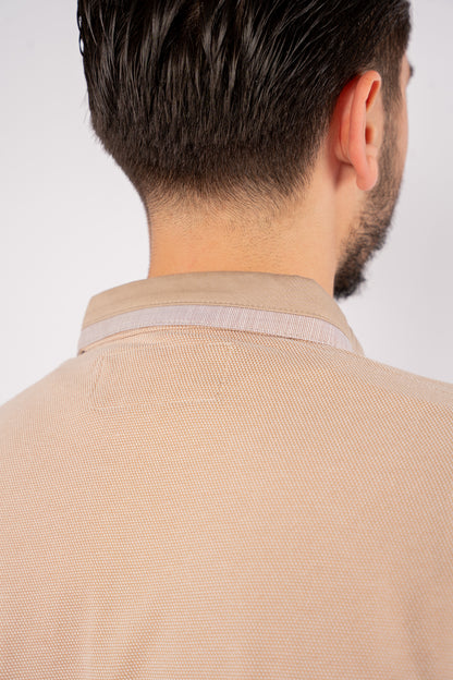 BEIGE PIQUET POLO
