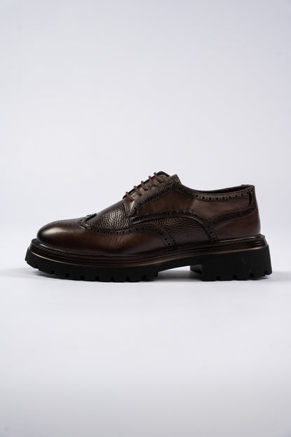BROWN CASUAL OXFORD SHOE