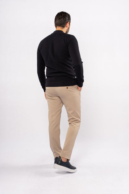 NAVY HIGHNECK SWEATER