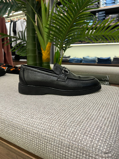ELITE BLACK LEATHER LOAFER