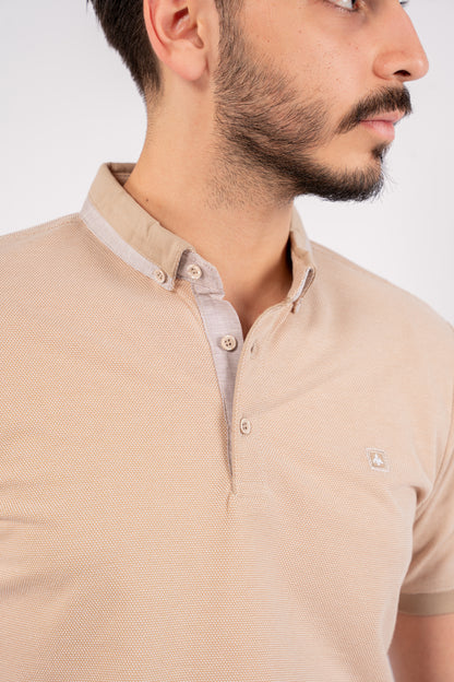 BEIGE PIQUET POLO