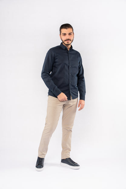 NAVY RELAXED SHIRT