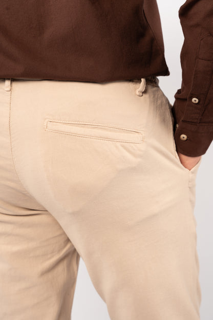 BEIGE RELAXED TROUSERS