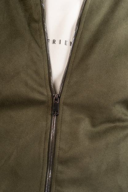 OLIVE SUEDE URBAN JACKET