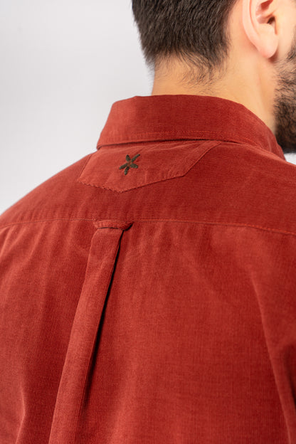 BRICK ELEGANCE VELVET SHIRT