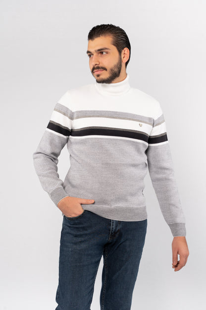 GREY CASUAL TURLENECK