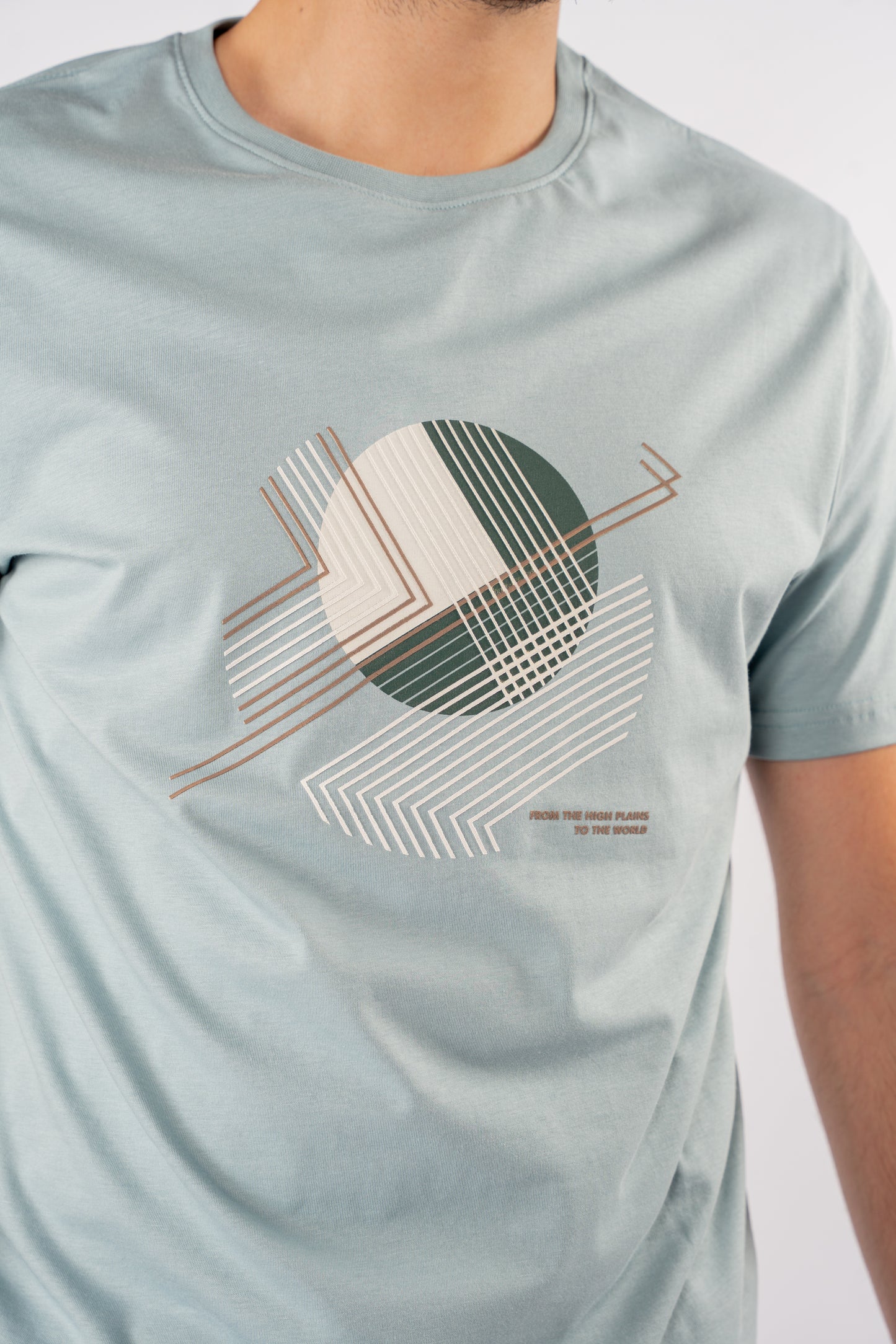 BLUE ABSTRACT PATTERN TSHIRT