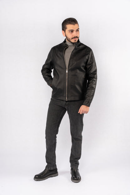 BLACK TIMELESS LEATHER JACKET