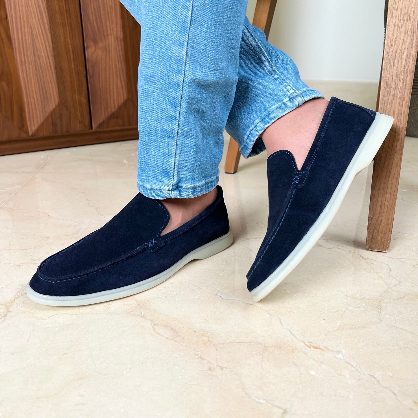 Navy Loafer