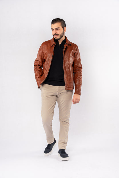 HAVANA TRUCKER LEATHER JACKET