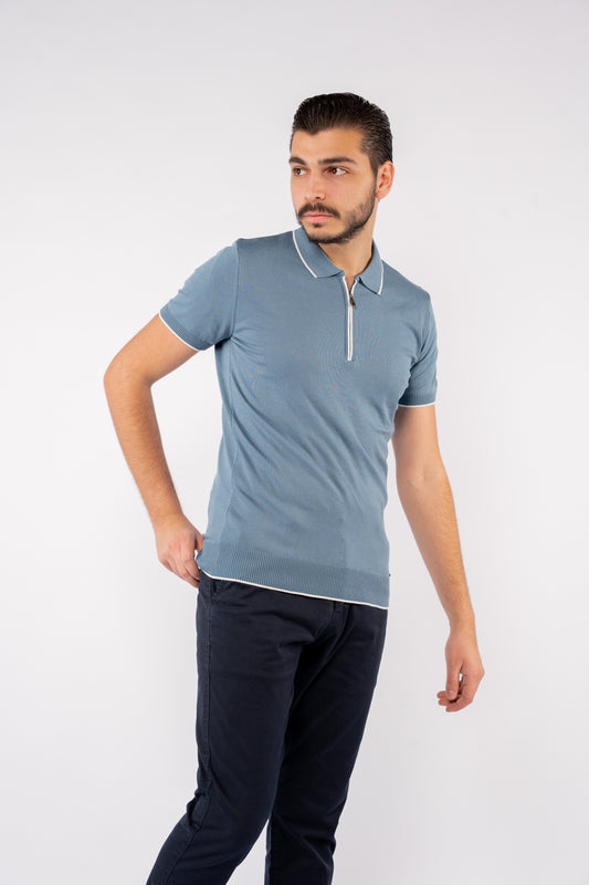 SPECIAL BLUE WHITE LINE POLO