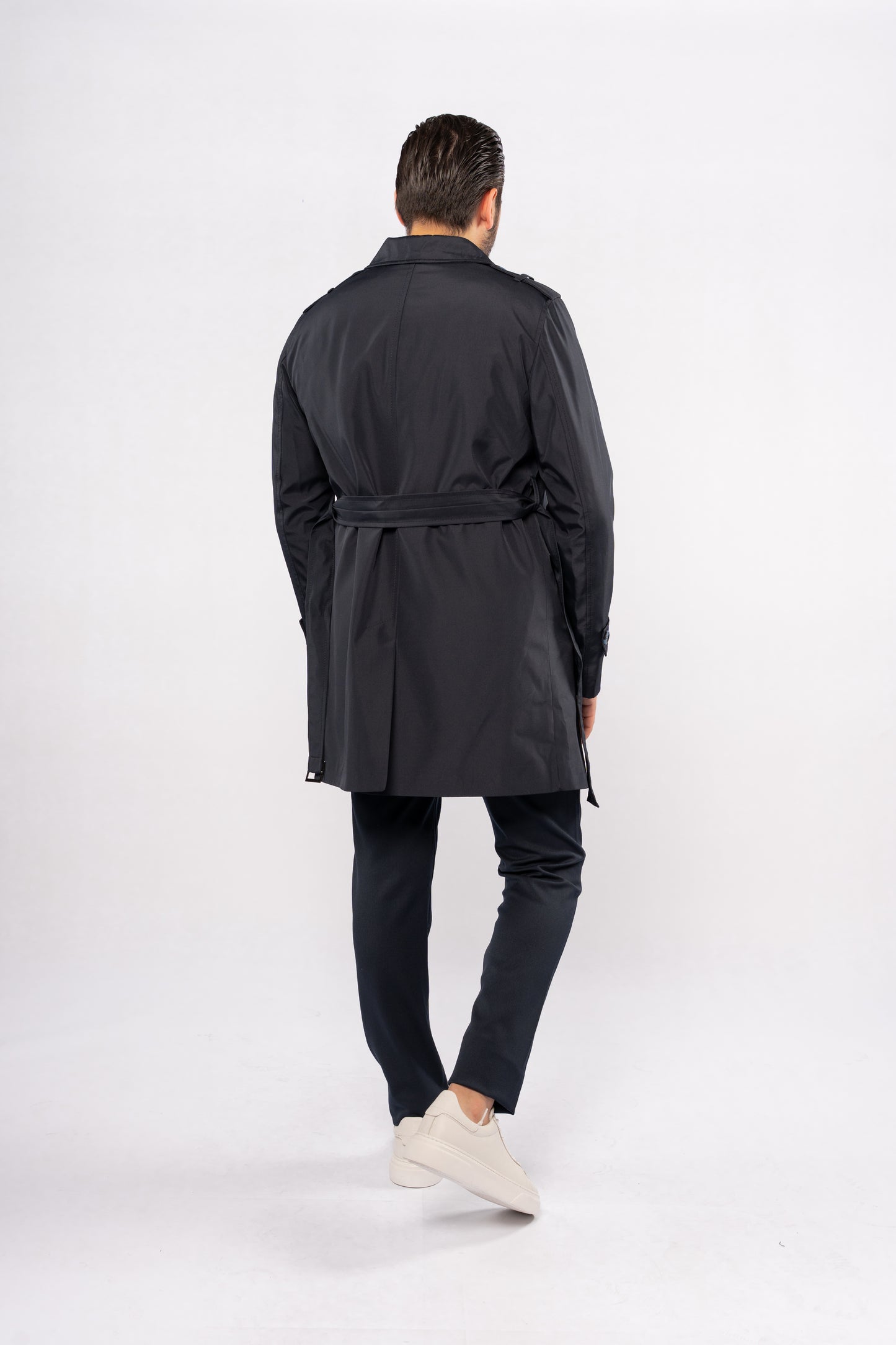 NAVY ELEGANCE TRENCH COAT