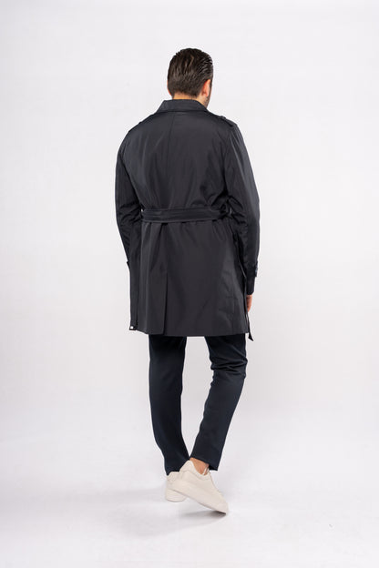 NAVY ELEGANCE TRENCH COAT