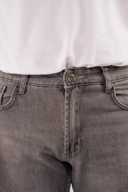 GREY REGULAR FIT DENIM