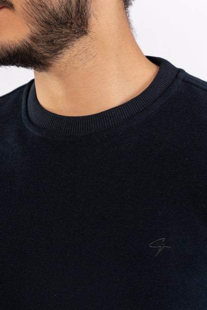 NAVY SELANIK ROUNDNECK SWEATER