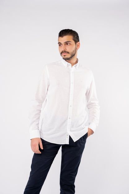 WHITE PREMIUM LINEN SHIRT