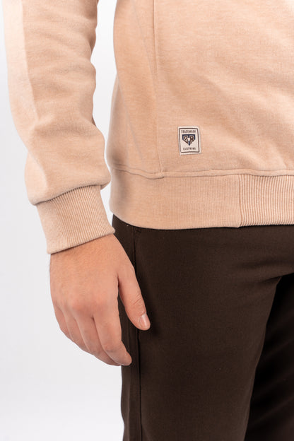 DARK BEIGE SELANIK ROUNDNECK SWEATER