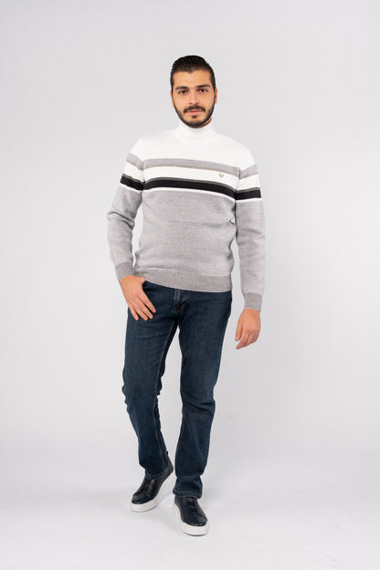 GREY CASUAL TURLENECK