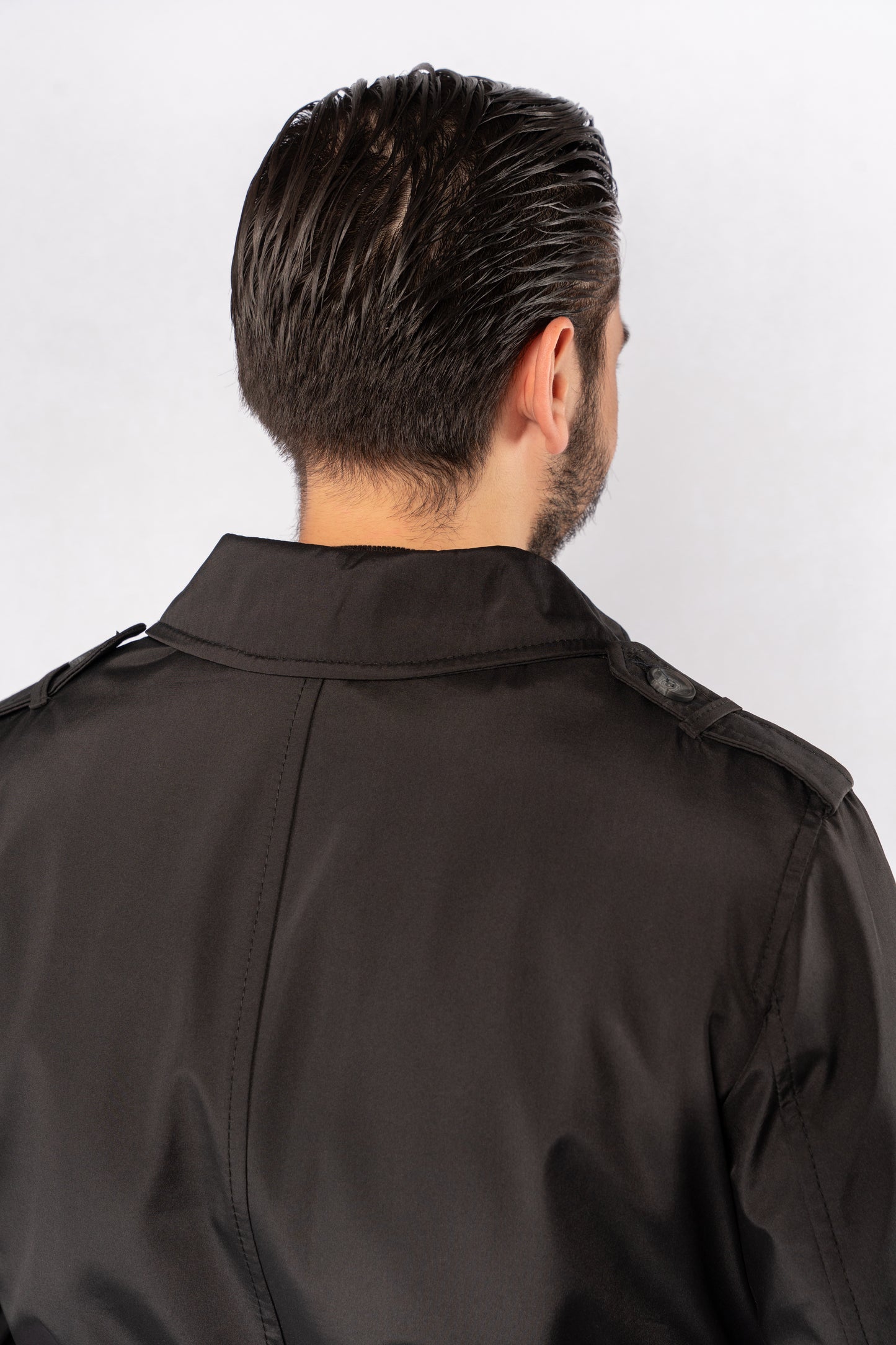 BLACK ELEGANCE TRENCH COAT