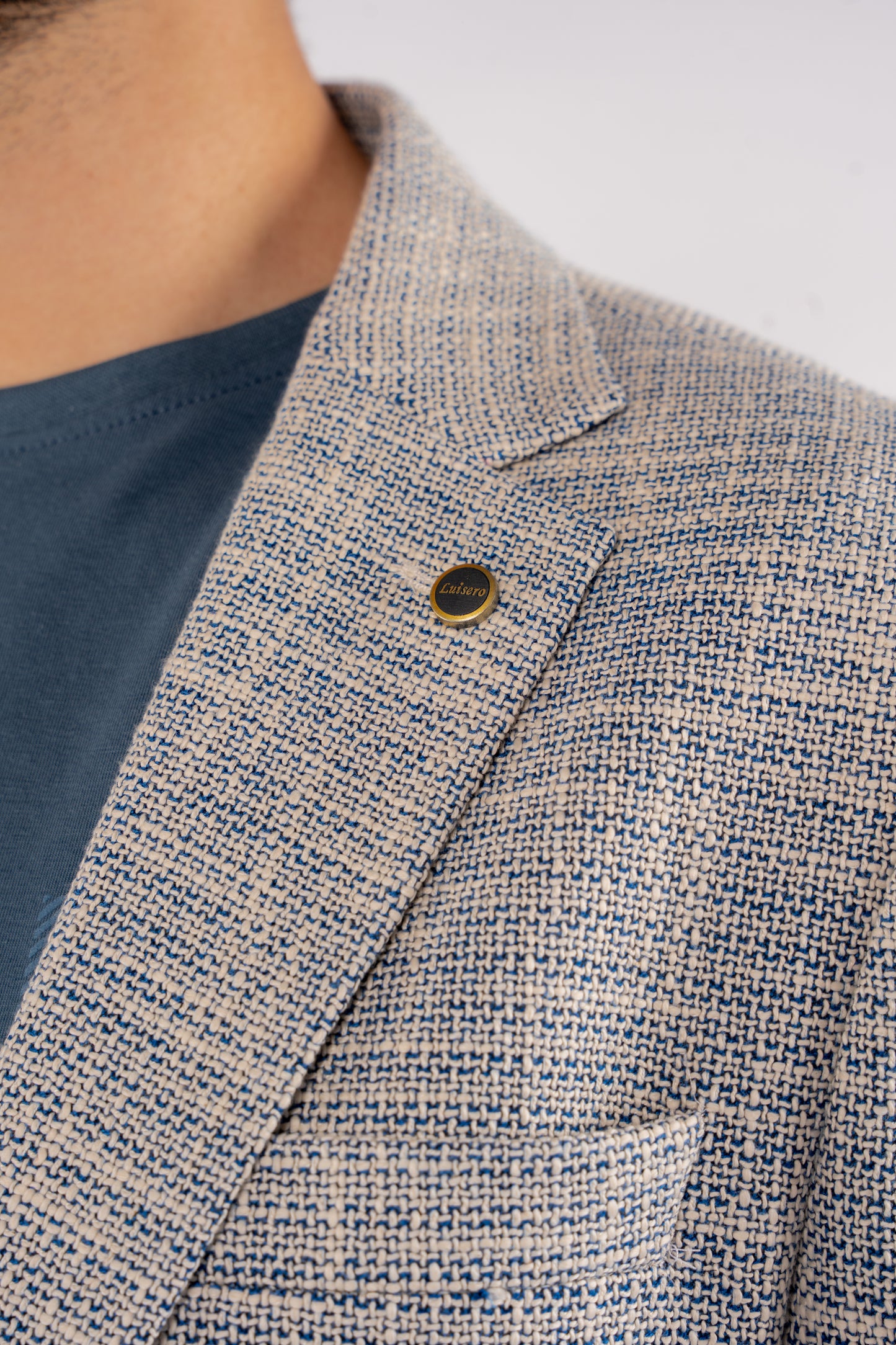 BLUE LINEN BLAZER