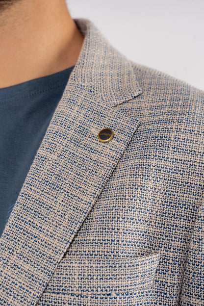 BLUE LINEN BLAZER