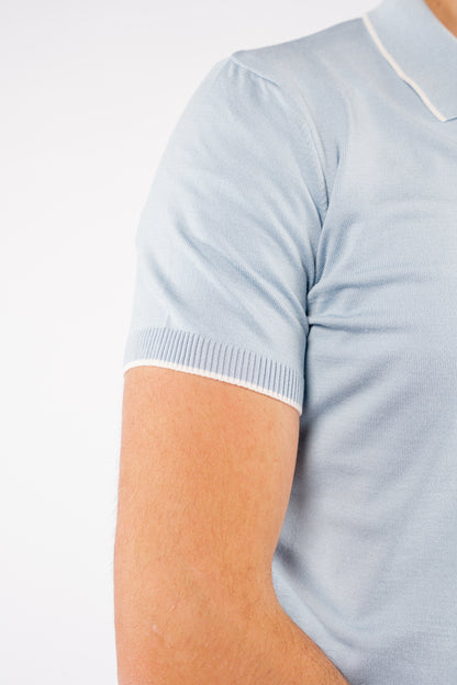 BLUE WHITE LINE POLO
