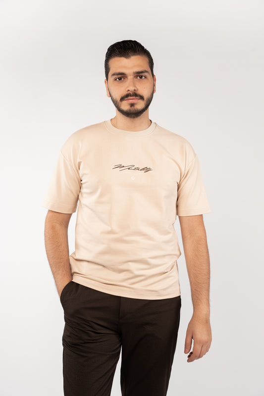 BEIGE MENTALITY RELAXED TSHIRT