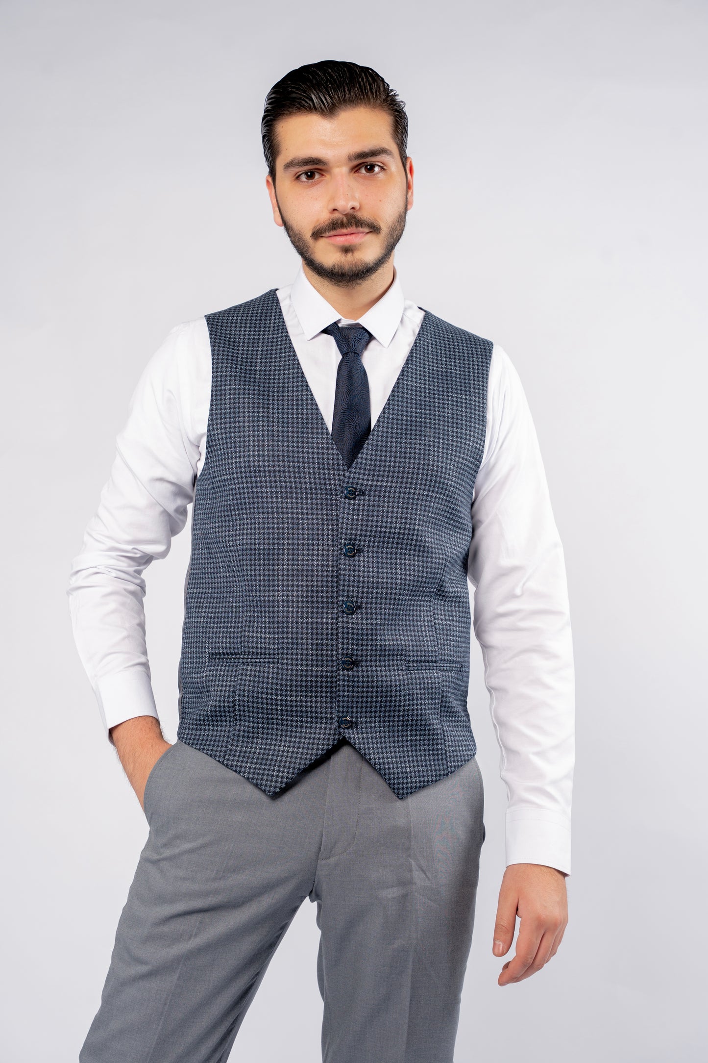 BLUE DENIM SINGLE BREASTED SUIT