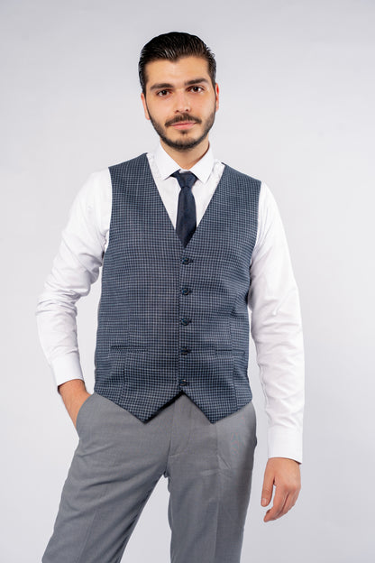 BLUE DENIM SINGLE BREASTED SUIT