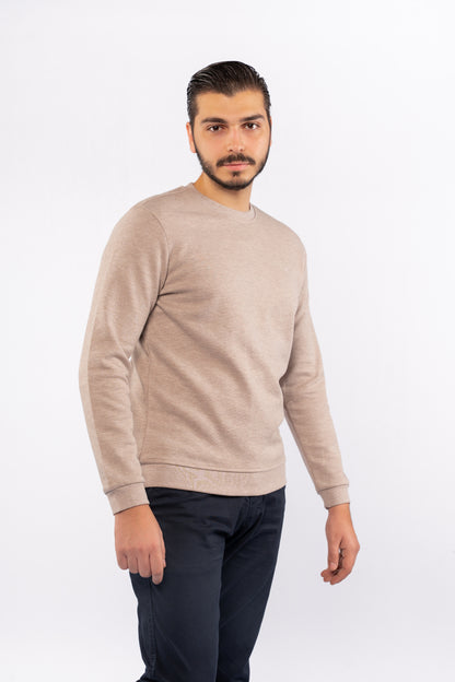BEIGE ELEGANCE PIQUET SWEATER