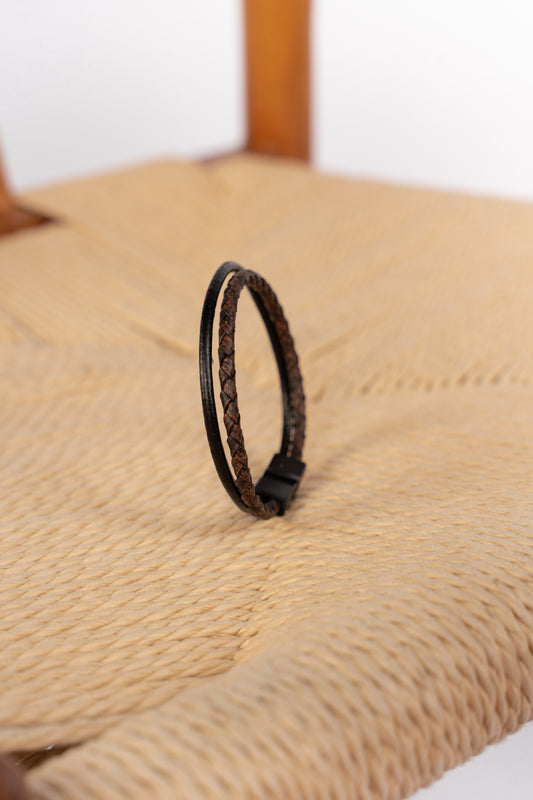 MIDNIGHT BROWN MINIMAL  BRACELET