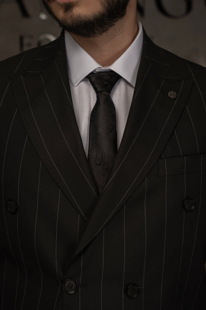 BLACK LINED DOBETTI SUIT