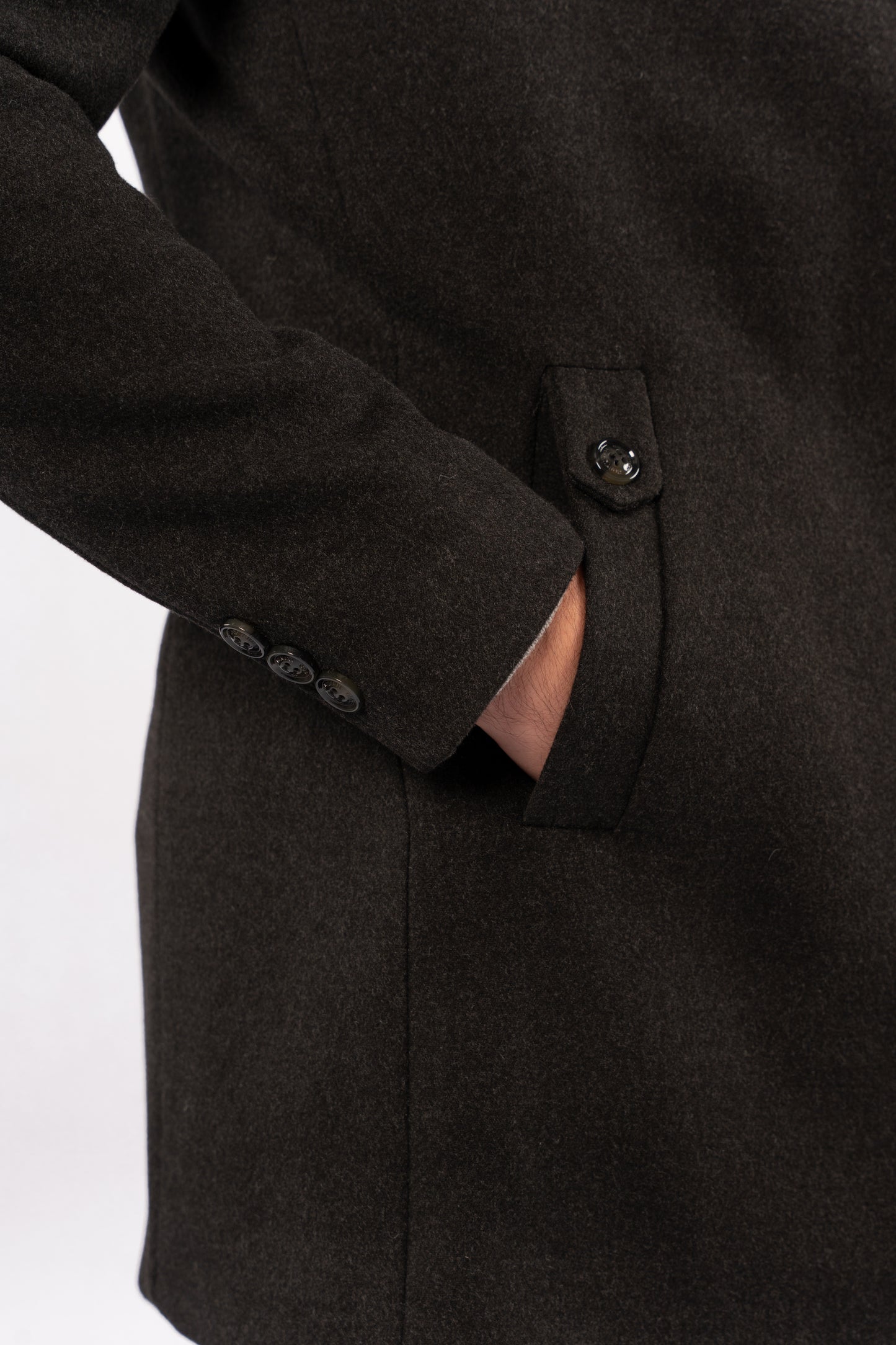 DARK GREY TIMELESS WOOL COAT