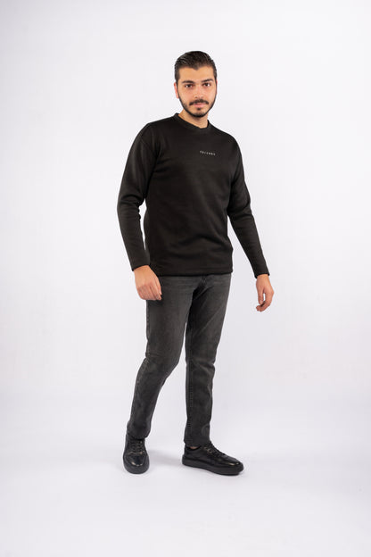 BLACK CASUAL SWEATER