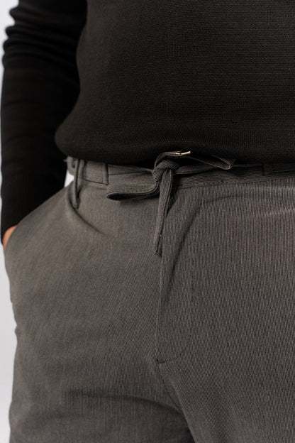 GREY CASUAL TAILORED PANT