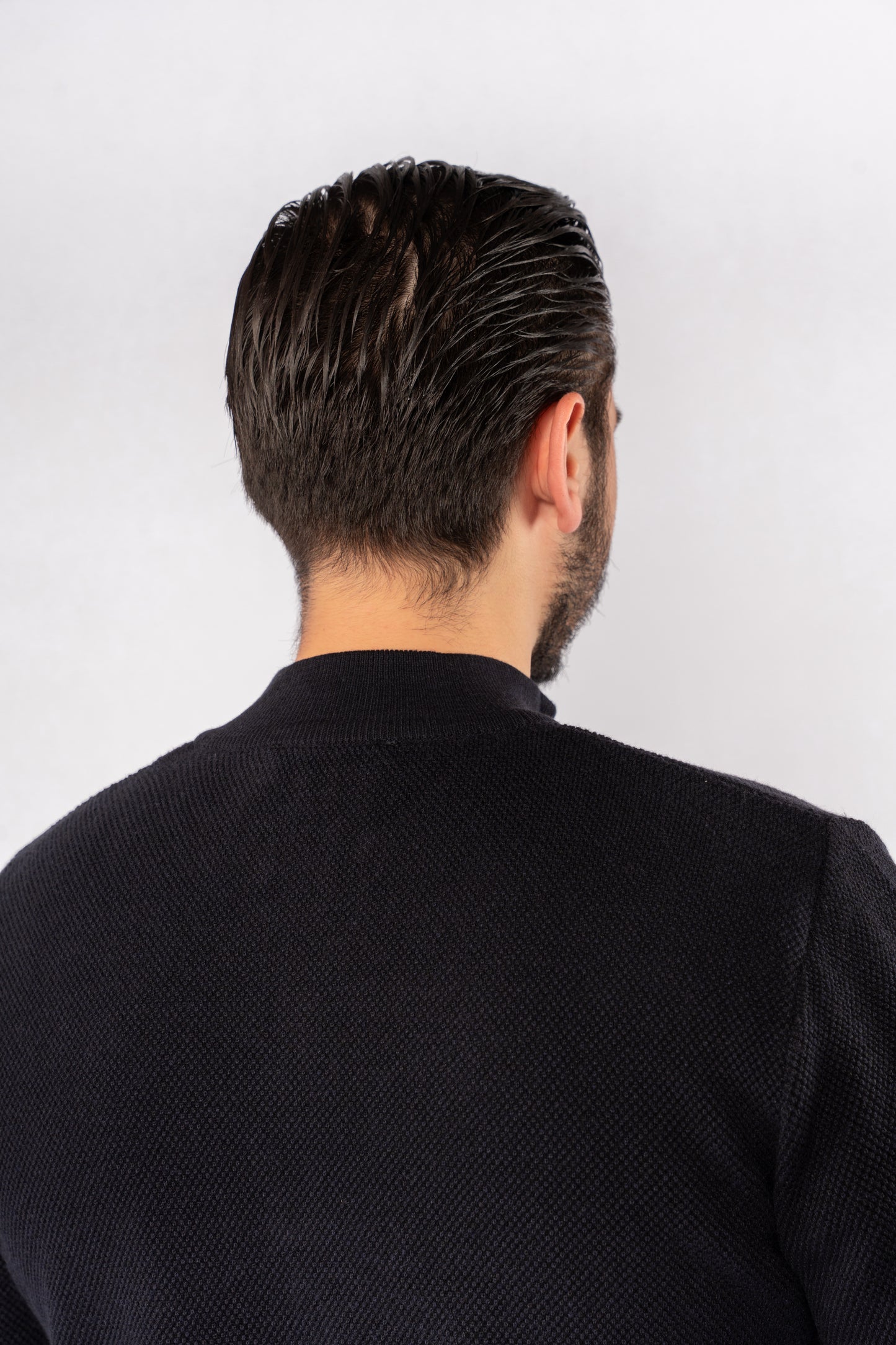 NAVY HIGHNECK ZIPPER