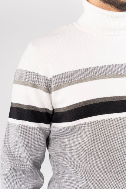 GREY CASUAL TURLENECK