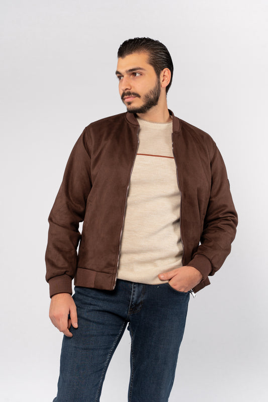 BROWN SUEDE URBAN JACKET