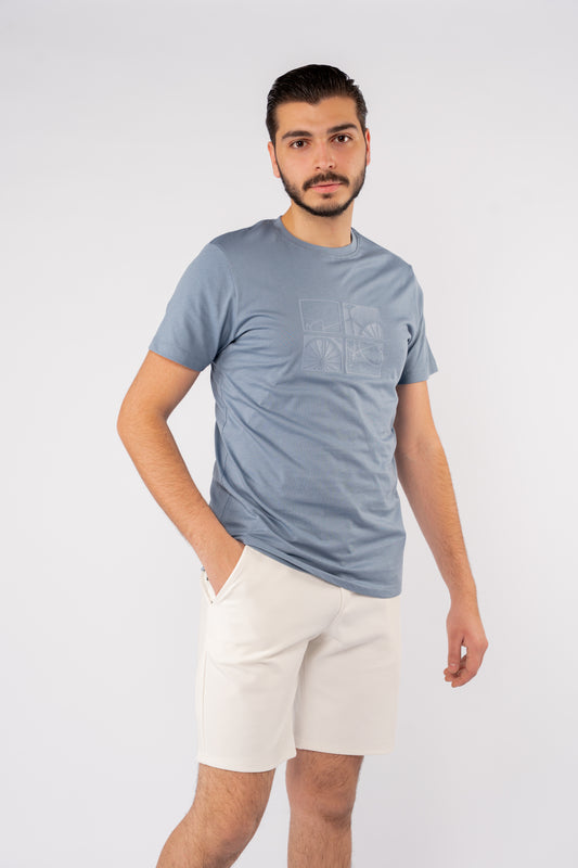 BLUE BICYCLE TSHIRT