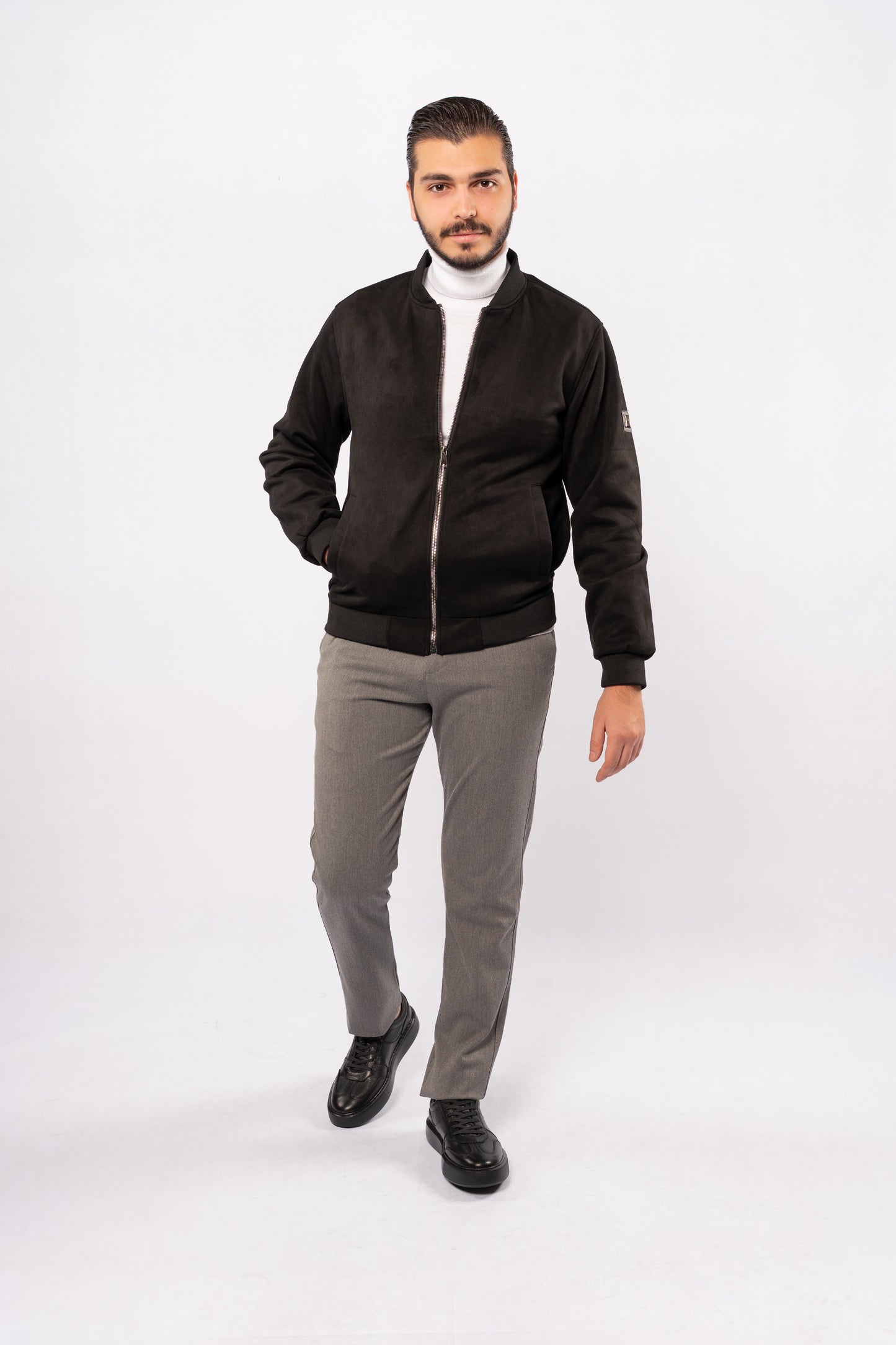 BLACK SUEDE URBAN JACKET