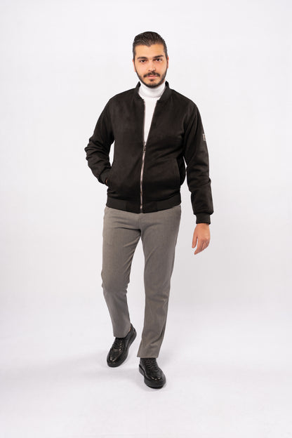 BLACK SUEDE URBAN JACKET