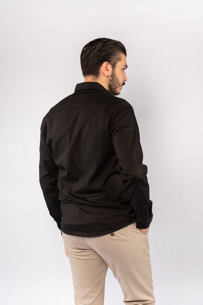 BLACK RELAXED SHIRT